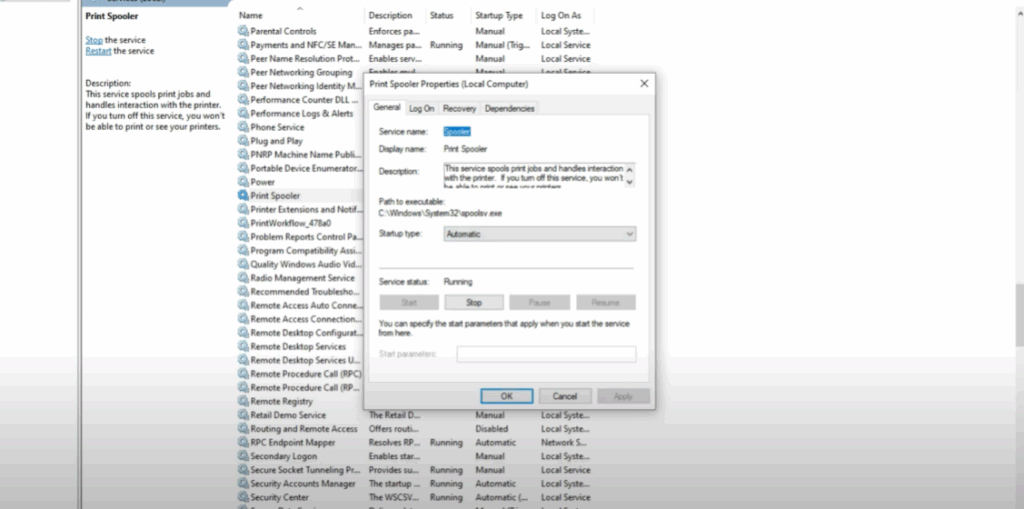 Check Windows Services