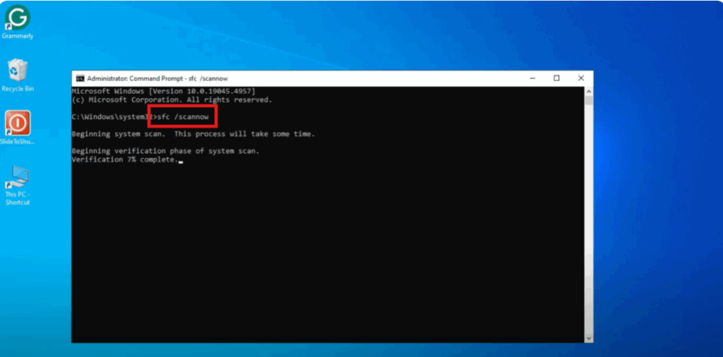 Check for Malware or Corrupted Files