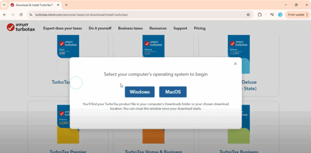 Choose your operating system