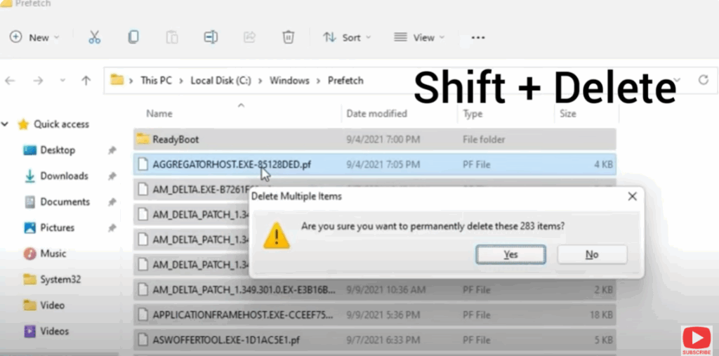 Clear Prefetch Cache