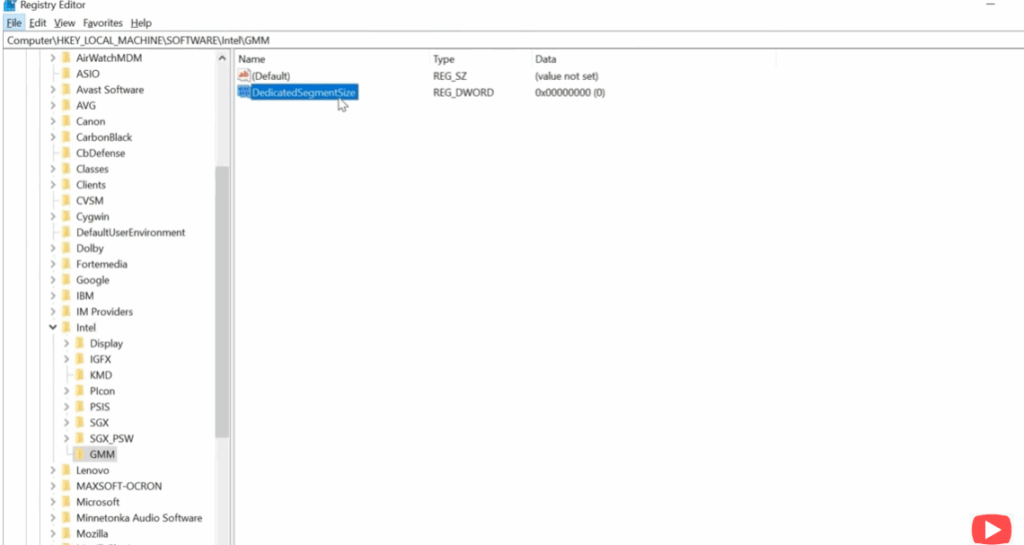 DedicatedSegmentSize