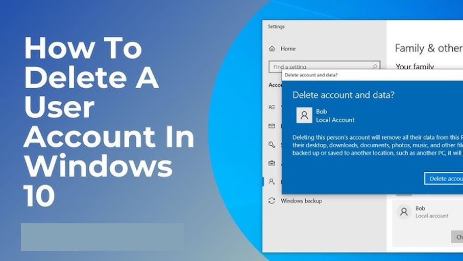Delete Local/User Account on Windows 10 Without Issues