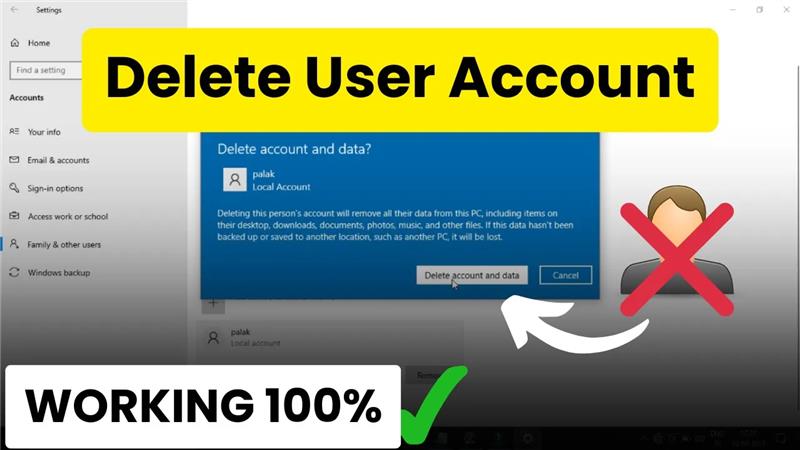 Delete Local/User Account on Windows 10 Without Issues