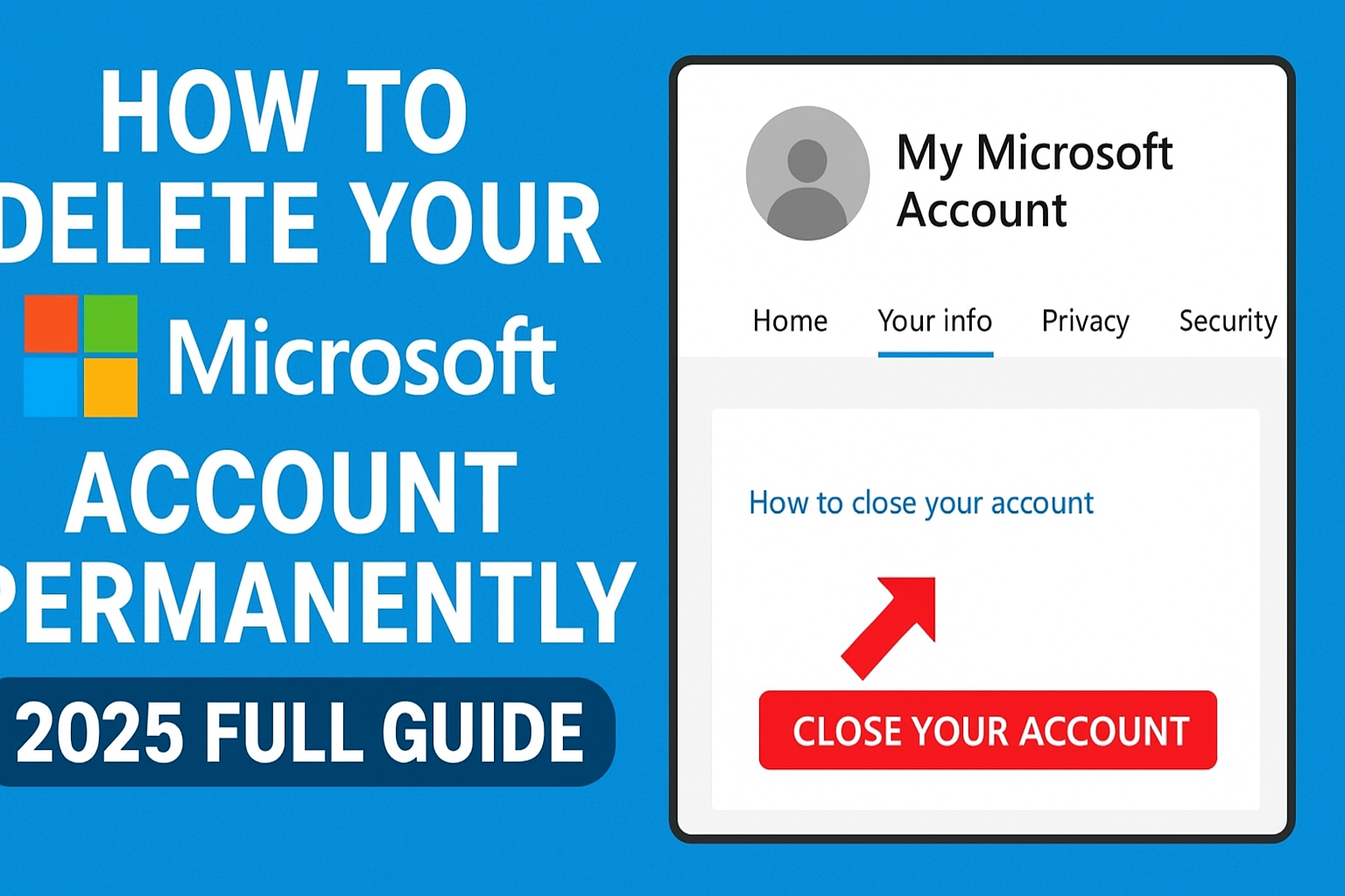 Delete Your Microsoft Account Permanently