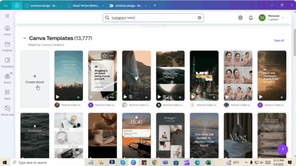 Design in Canva