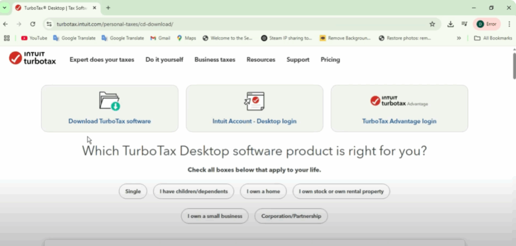 Download TurboTax Software