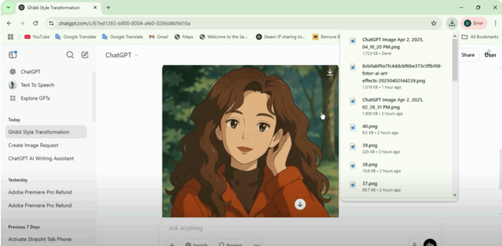 Download and Share the Image