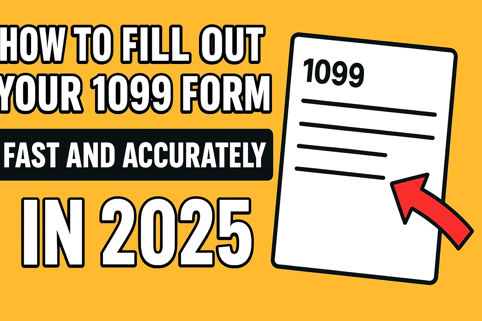 Fill Out Your 1099 Form FAST And ACCURATELY In 2025