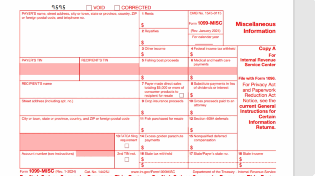 Fill in the Payer’s Information