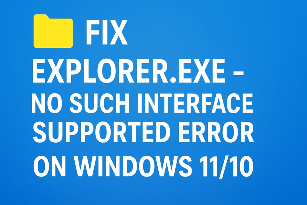 Fix Explorer.Exe