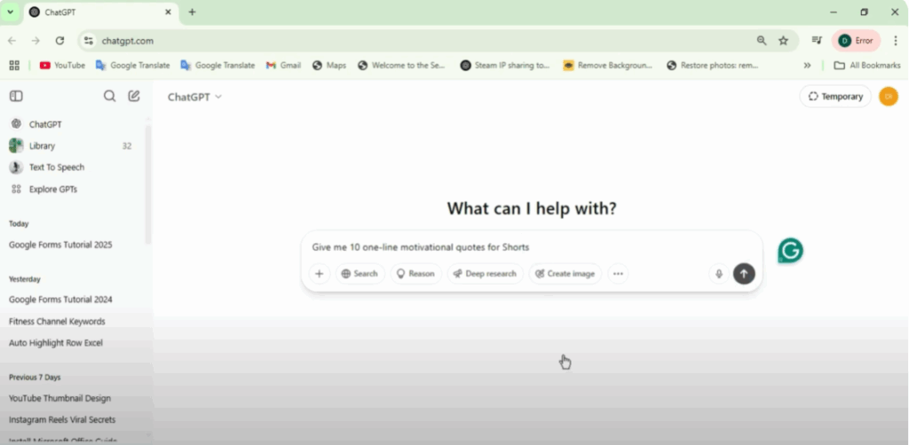 Generate Content with ChatGPT