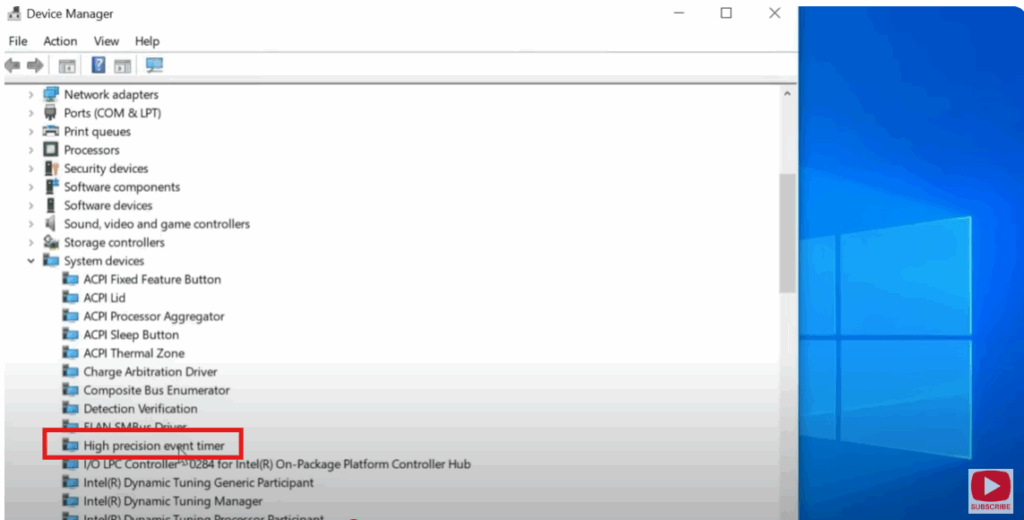 High Precision Event Timer