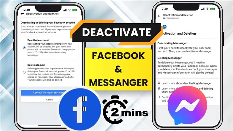 How to Deactivate Facebook and Messenger on Phone | Step-by-Step 2025 Guide