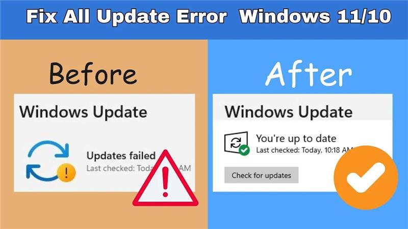 How to Fix All Windows Update Errors in Windows 11/10 (Step-by-Step Guide)