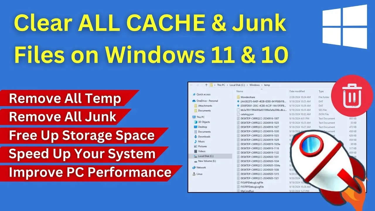 How to Remove Cache &amp; Junk Files in Windows 1011 [Step-by-Step]