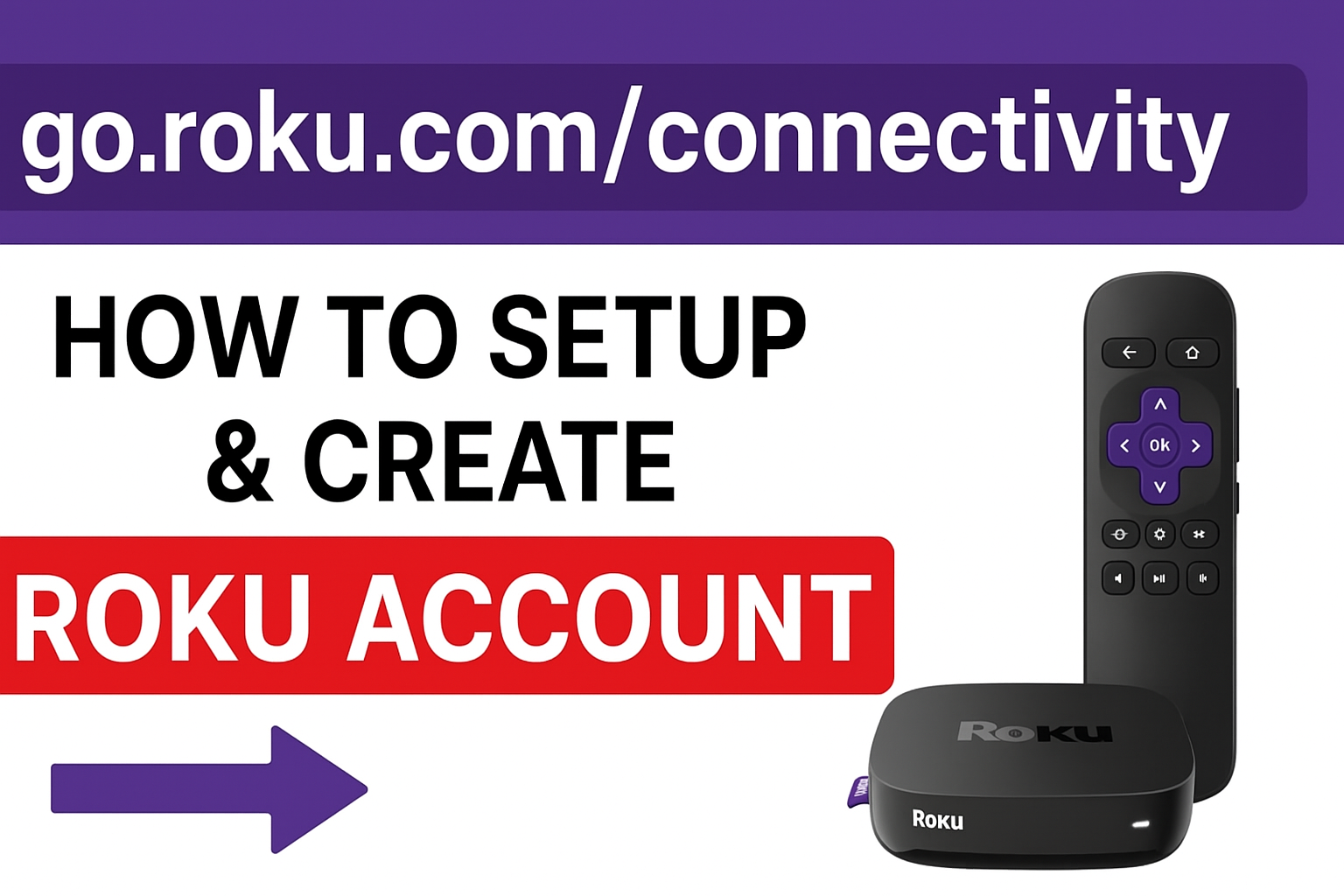 How to Setup & Create Roku Account