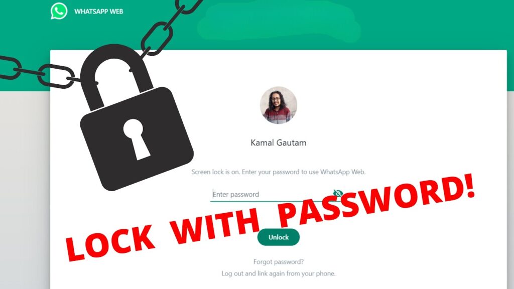 How to lock Whatsapp web with password