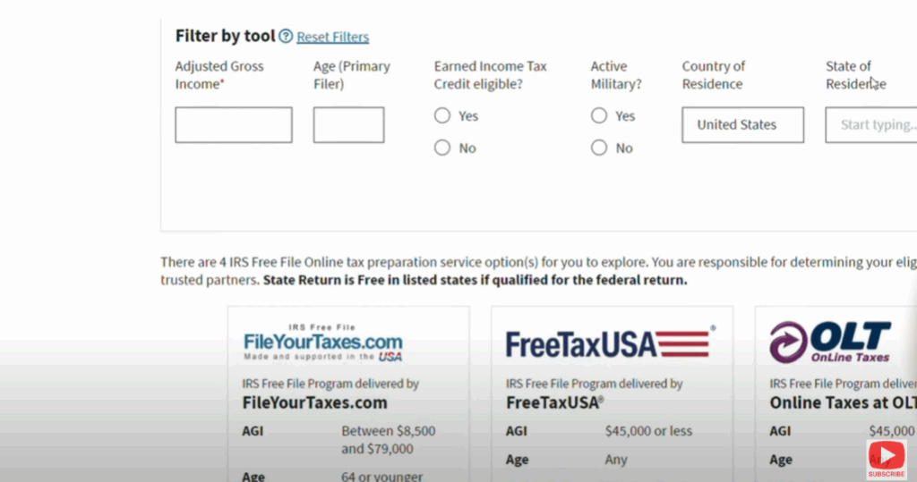 IRS Free File partners