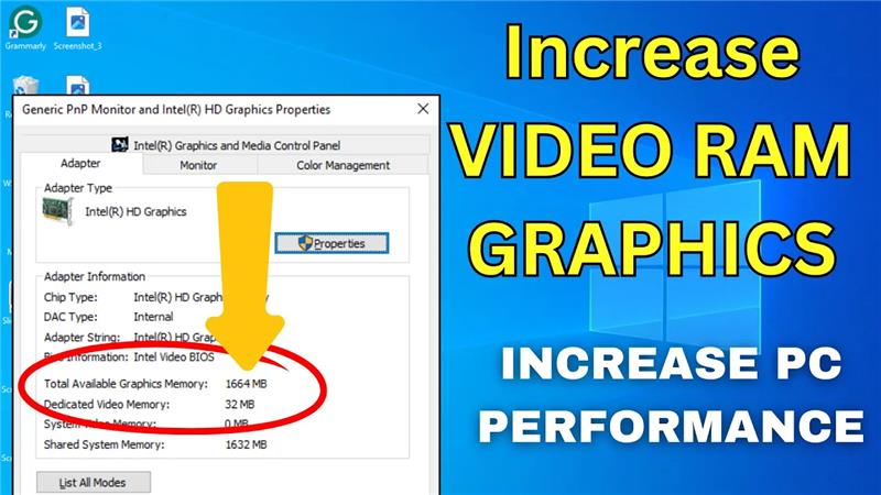Increase VIDEO RAM GRAPHICS Without Any Software | BOOST FPS | INCREASE PC PERFORMANCE - 2024