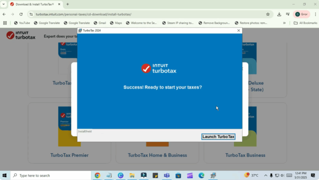 Launch TurboTax