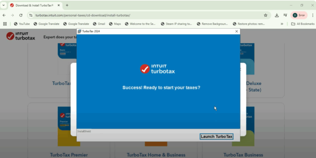 Launch Turbotax