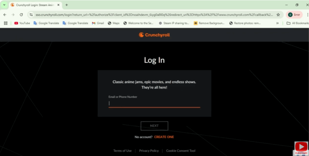 Log Into Your Account