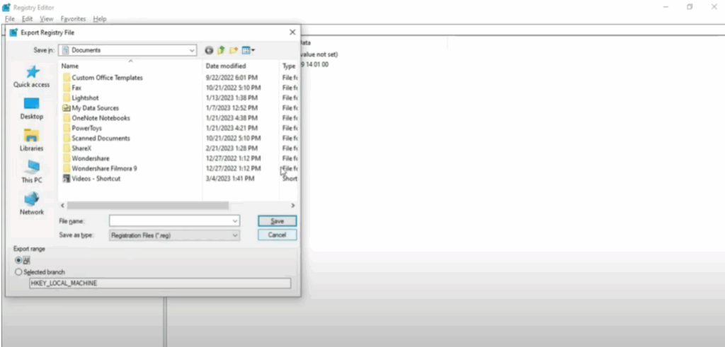 Open Registry Editor
