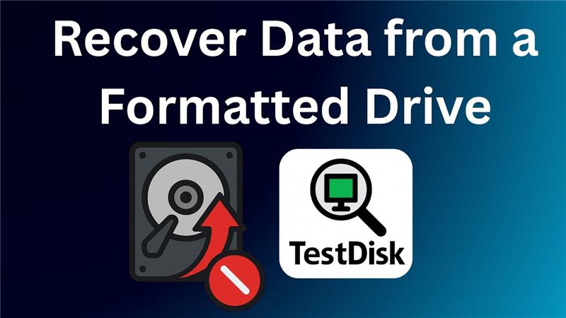Recover Data from a Formatted Drive using TestDisk