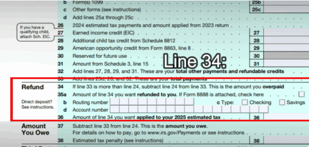 Refund or Amount Owed