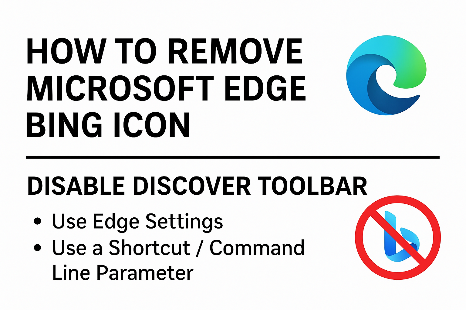 Remove Microsoft Edge Bing Icon