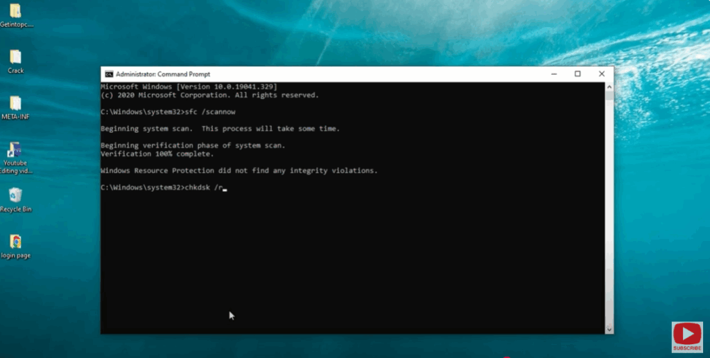 Run CHKDSK to Repair File System Errors