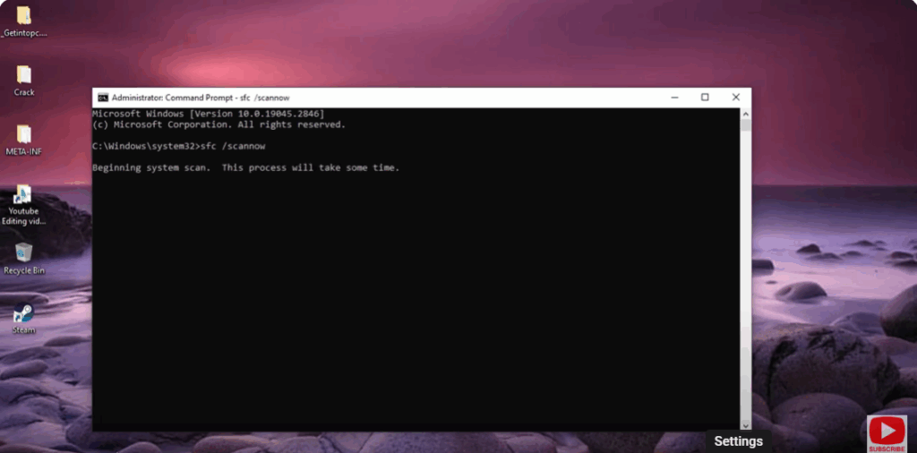 Run System File Checker (SFC)