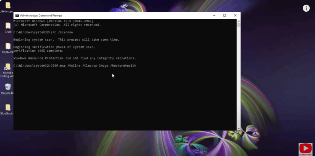 Run System Repair Tools
