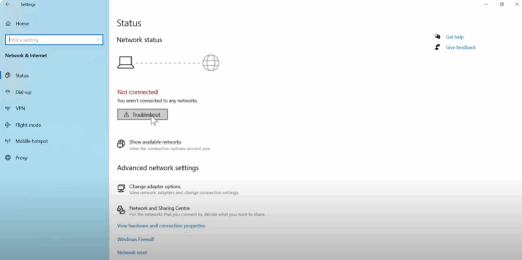 Run the Troubleshooter