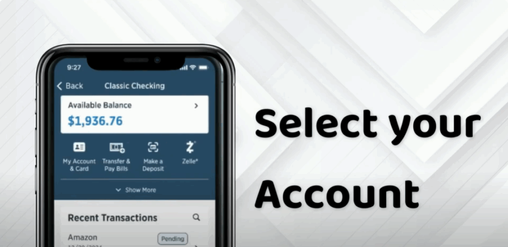 Select your account