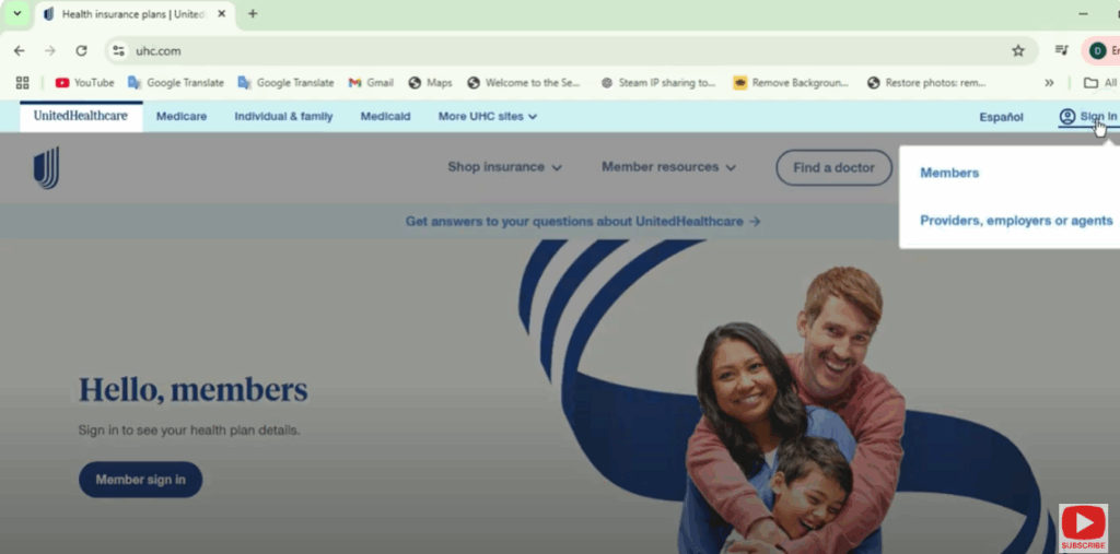 Sign In for card activation