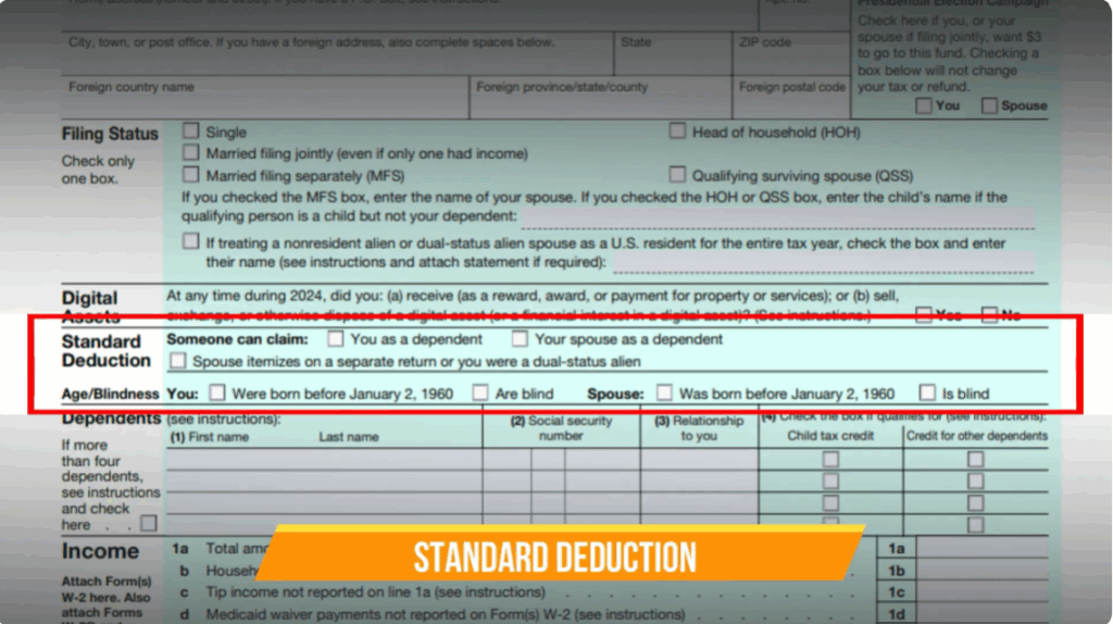 Standard Deduction and Dependents