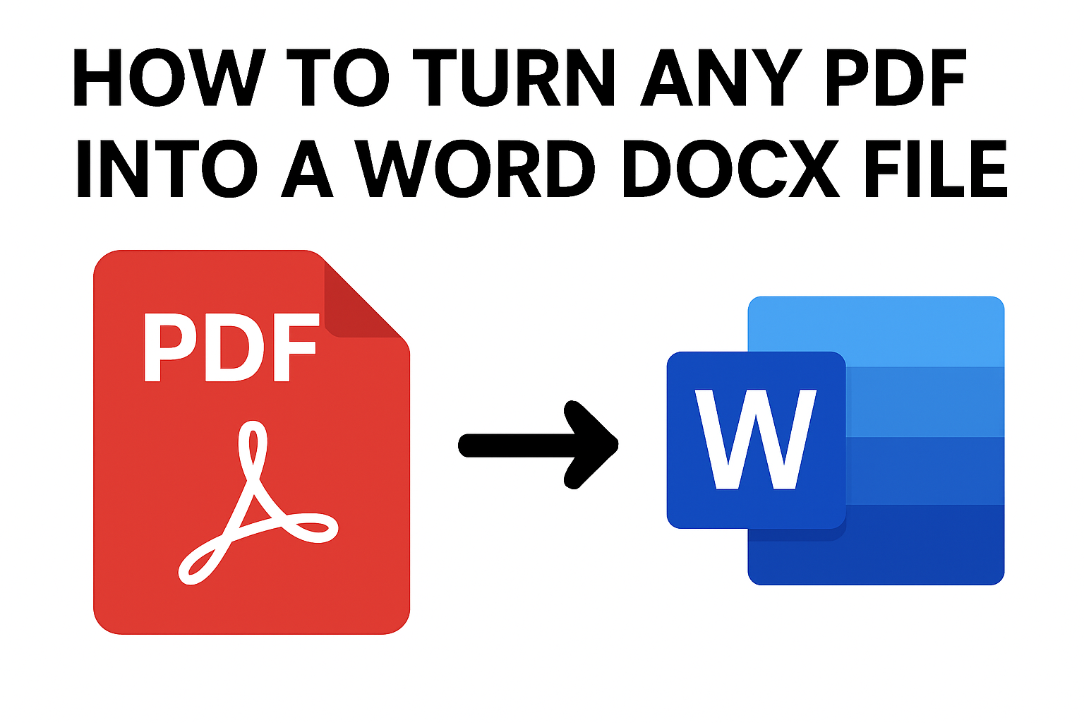 Turn Any PDF into a Word DOCX File