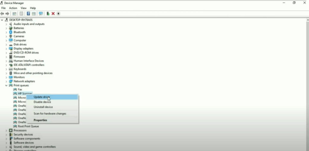 Update Scanner Driver