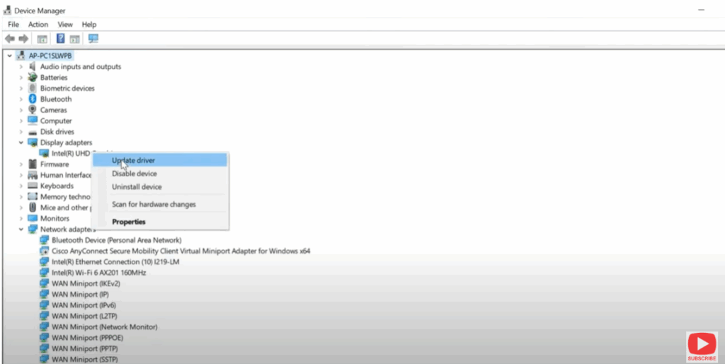 Update Your Graphics Driver