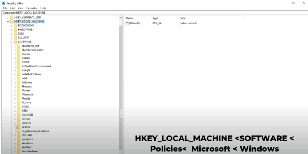 Use Registry Editor for Permanent Block