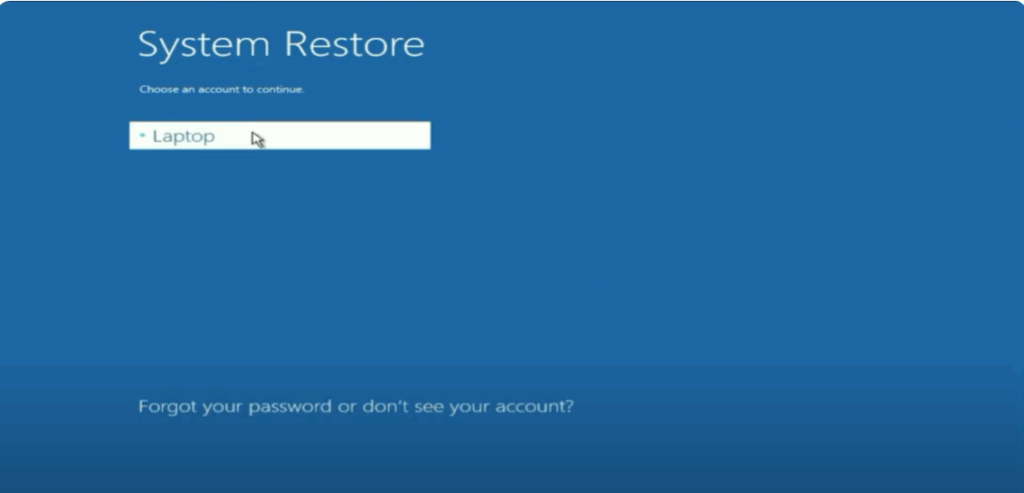 Use System Restore