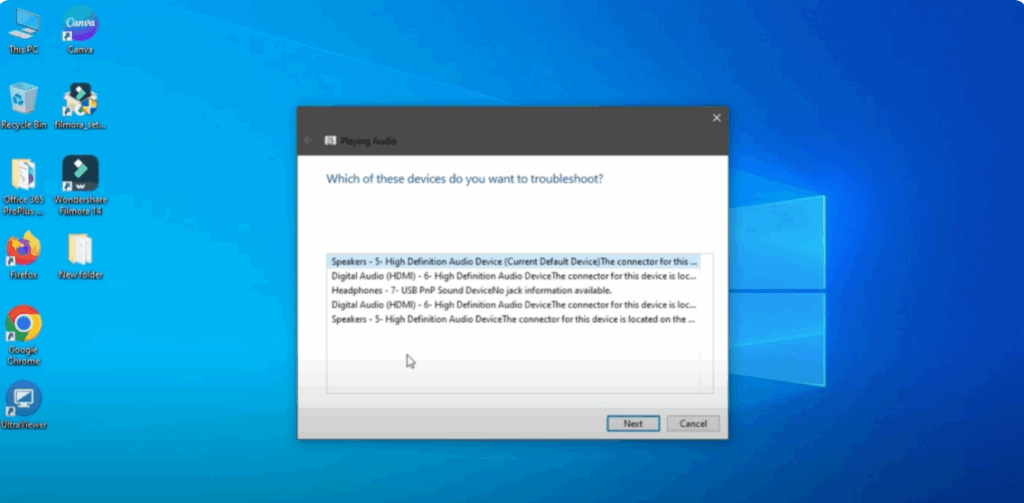 Use Windows Troubleshooter