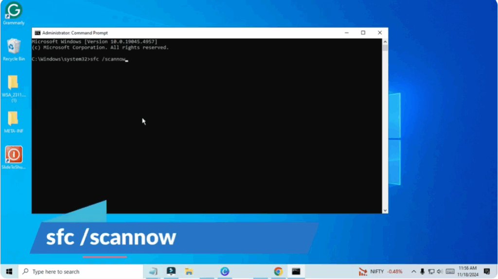 Use the System File Checker