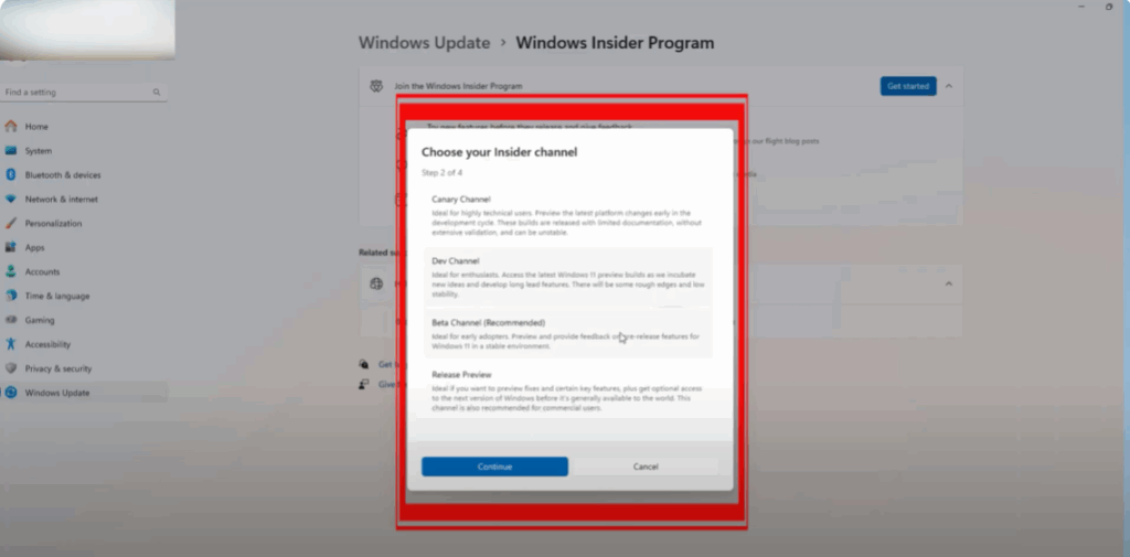 Install via Windows Update