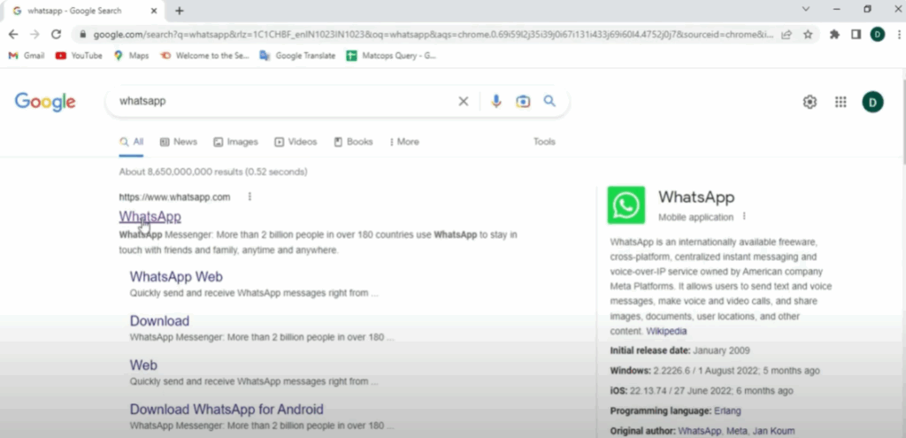 official WhatsApp website