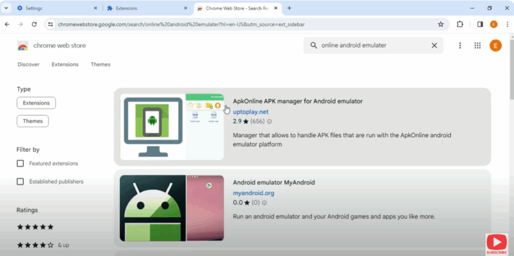 online Android emulator