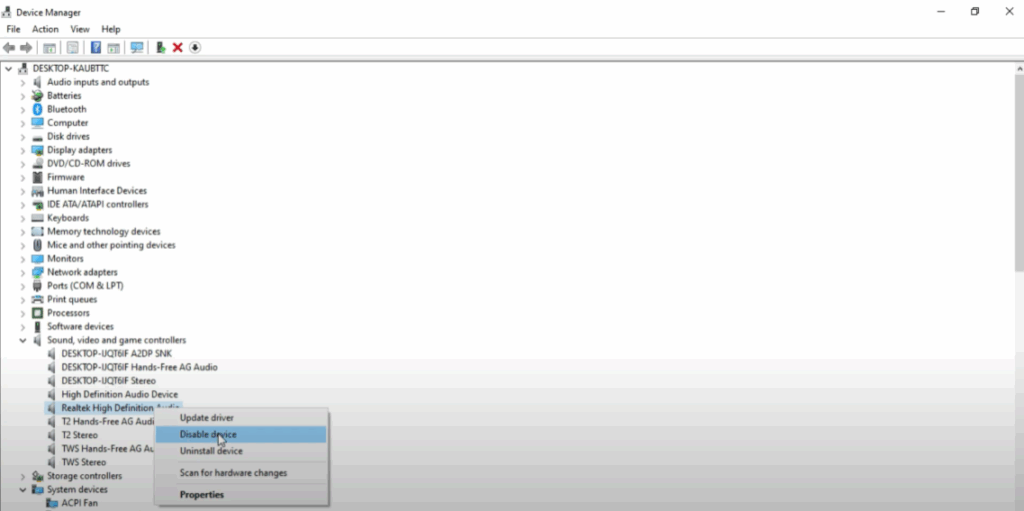 realtech highdefinition audio