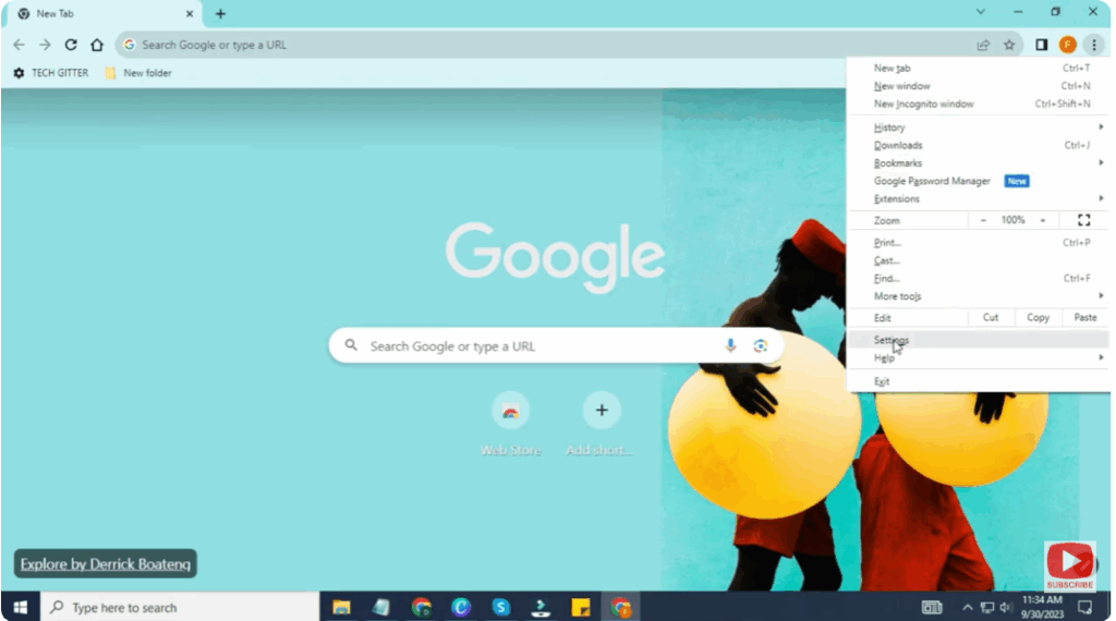 Access Chrome Settings