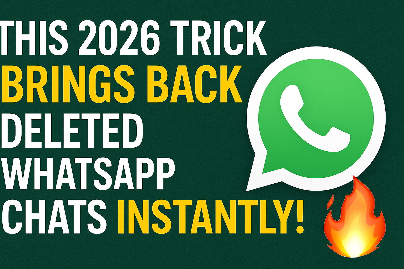 Brings Back Deleted WhatsApp Chats